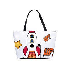 Rocket Cartoon Classic Shoulder Handbag by Sudhe