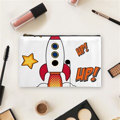 Rocket Cartoon Cosmetic Bag (medium) by Sudhe