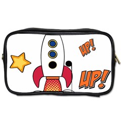 Rocket Cartoon Toiletries Bag (two Sides) by Sudhe