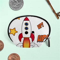 Rocket Cartoon Accessory Pouch (small) by Sudhe