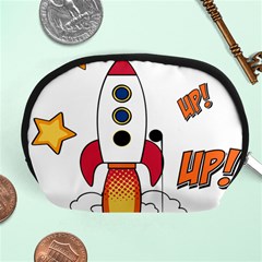 Rocket Cartoon Accessory Pouch (medium) by Sudhe