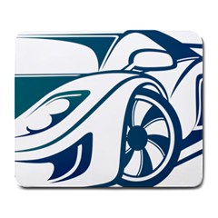 Blue Vector Car Large Mousepads by Sudhe