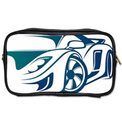 Blue Vector Car Toiletries Bag (one Side) by Sudhe