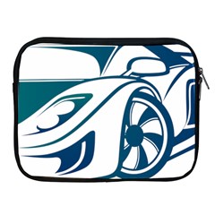 Blue Vector Car Apple Ipad 2/3/4 Zipper Cases by Sudhe