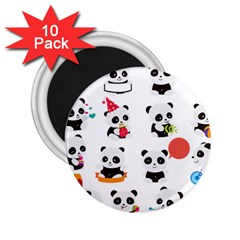 Giant Panda Bear Cuteness 2 25  Magnets (10 Pack)  by Sudhe