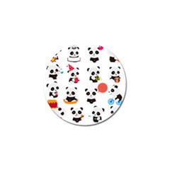 Giant Panda Bear Cuteness Golf Ball Marker (10 Pack) by Sudhe