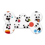 Giant Panda Bear Cuteness Dog Tag Bone (One Side) Front