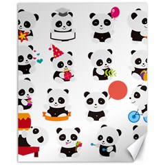 Giant Panda Bear Cuteness Canvas 11  X 14  by Sudhe