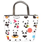 Giant Panda Bear Cuteness Bucket Bag Back