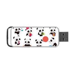 Giant Panda Bear Cuteness Portable Usb Flash (one Side) by Sudhe