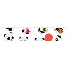 Giant Panda Bear Cuteness Small Flano Scarf