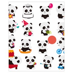 Giant Panda Bear Cuteness Drawstring Bag (small) by Sudhe