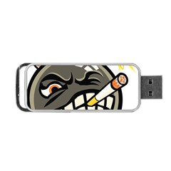 Smoking Cartoon Evil Bomb Cartoon Portable Usb Flash (two Sides) by Sudhe