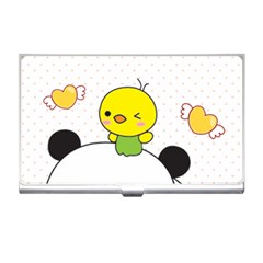 Giant Panda Red Panda Cartoon Drawing Business Card Holder by Sudhe