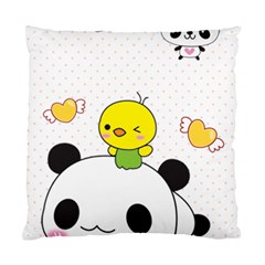 Giant Panda Red Panda Cartoon Drawing Standard Cushion Case (one Side) by Sudhe