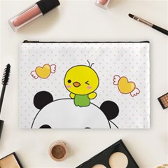 Giant Panda Red Panda Cartoon Drawing Cosmetic Bag (large) by Sudhe