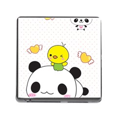 Giant Panda Red Panda Cartoon Drawing Memory Card Reader (square 5 Slot) by Sudhe