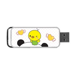 Giant Panda Red Panda Cartoon Drawing Portable Usb Flash (two Sides) by Sudhe