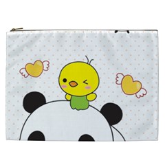 Giant Panda Red Panda Cartoon Drawing Cosmetic Bag (xxl) by Sudhe