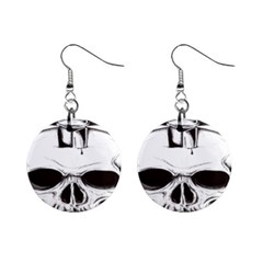 Skull Knife Euclidean Vector Skull Sword Inserted Mini Button Earrings