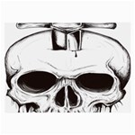 Skull Knife Euclidean Vector Skull Sword Inserted Large Glasses Cloth Front