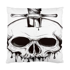 Skull Knife Euclidean Vector Skull Sword Inserted Standard Cushion Case (two Sides) by Sudhe