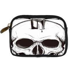 Skull Knife Euclidean Vector Skull Sword Inserted Digital Camera Leather Case by Sudhe