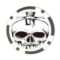 Skull Knife Euclidean Vector Skull Sword Inserted Poker Chip Card Guard (10 Pack) by Sudhe