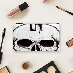 Skull Knife Euclidean Vector Skull Sword Inserted Cosmetic Bag (small) by Sudhe