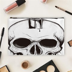 Skull Knife Euclidean Vector Skull Sword Inserted Cosmetic Bag (large) by Sudhe