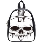 Skull Knife Euclidean Vector Skull Sword Inserted School Bag (Small) Front