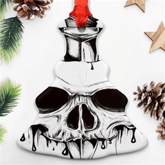 Skull Knife Euclidean Vector Skull Sword Inserted Christmas Tree Ornament (two Sides)