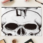 Skull Knife Euclidean Vector Skull Sword Inserted Cosmetic Bag (XXXL) Back