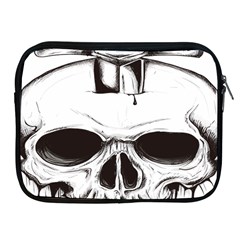 Skull Knife Euclidean Vector Skull Sword Inserted Apple Ipad 2/3/4 Zipper Cases by Sudhe