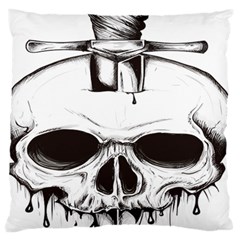 Skull Knife Euclidean Vector Skull Sword Inserted Standard Flano Cushion Case (two Sides) by Sudhe