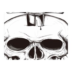 Skull Knife Euclidean Vector Skull Sword Inserted Double Sided Flano Blanket (mini)  by Sudhe