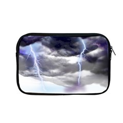 Thunder And Lightning Weather Clouds Painted Cartoon Apple Macbook Pro 13  Zipper Case by Sudhe