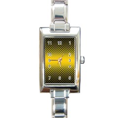 Dot Halftone Pattern Vector Rectangle Italian Charm Watch by Mariart