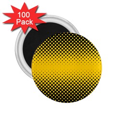 Dot Halftone Pattern Vector 2 25  Magnets (100 Pack)  by Mariart