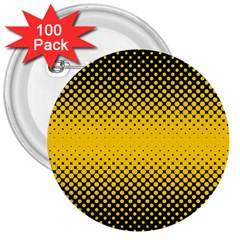 Dot Halftone Pattern Vector 3  Buttons (100 Pack)  by Mariart