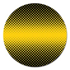 Dot Halftone Pattern Vector Magnet 5  (round) by Mariart