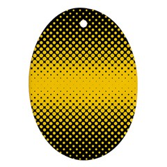 Dot Halftone Pattern Vector Oval Ornament (two Sides) by Mariart