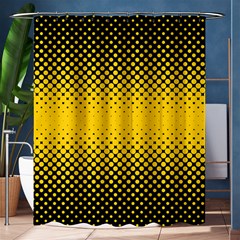 Dot Halftone Pattern Vector Shower Curtain 60  X 72  (medium)  by Mariart