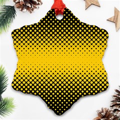 Dot Halftone Pattern Vector Ornament (snowflake) by Mariart