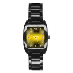 Dot Halftone Pattern Vector Stainless Steel Barrel Watch by Mariart