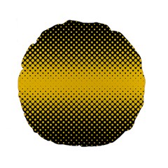 Dot Halftone Pattern Vector Standard 15  Premium Flano Round Cushions