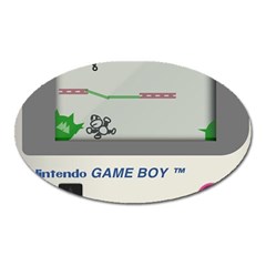 Game Boy White Oval Magnet by Sudhe