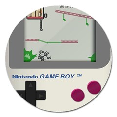 Game Boy White Magnet 5  (round)