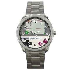 Game Boy White Sport Metal Watch by Sudhe