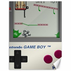 Game Boy White Canvas 18  X 24  by Sudhe